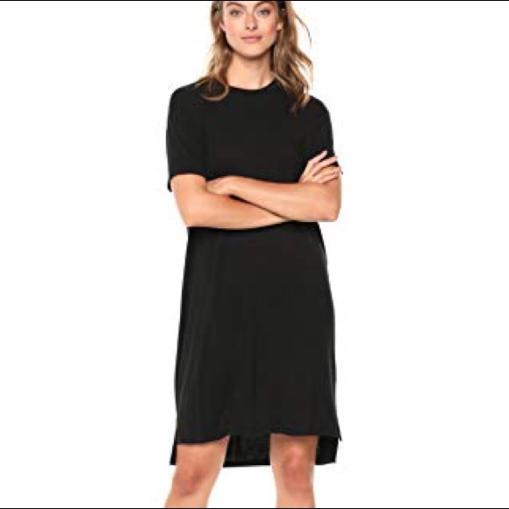Soma Black Short Sleeve T-Shirt Dress